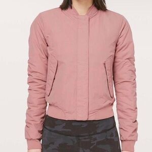 Lululemon Reversible Dusty Rose Bomber Jacket
